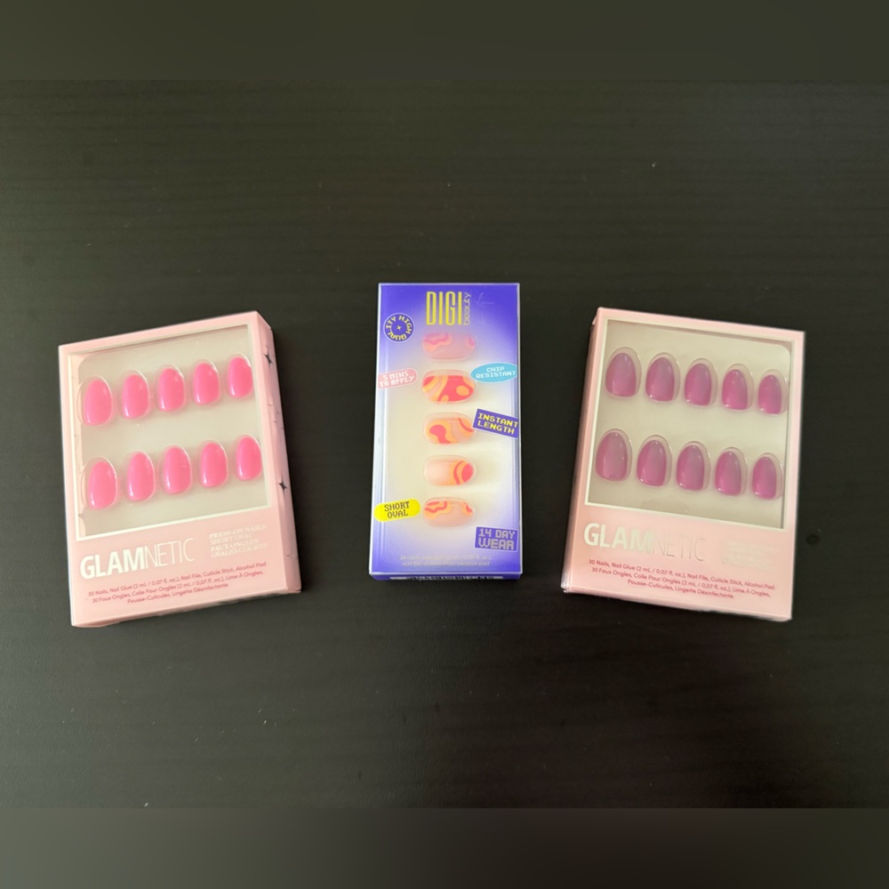 3 Glamnetic/ Digi Press On Set